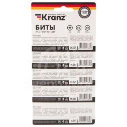 Бита PZ2x50мм для шуруповерта сталь S2 (уп.5шт) (лента) Kranz KR-12-6322