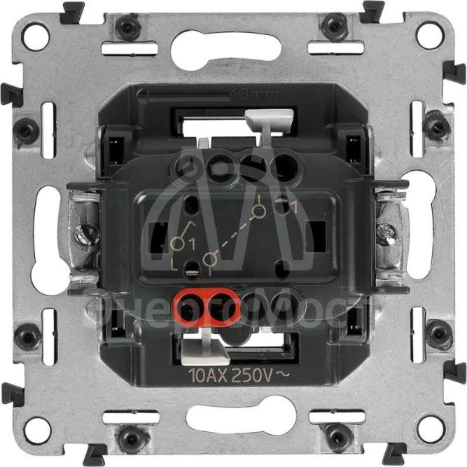 Механизм выключателя 1-кл. СП Valena In&amp;#039;matic 10А IP20 250В 10AX безвинт. зажимы сер. Leg 752001