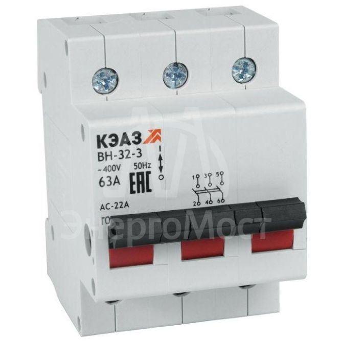 Рубильник мод. ВН32 363 УХЛ3 КЭАЗ 141640