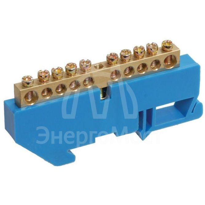 Шина нулевая на DIN-изол. ШНИ-6х9-10-Д-С IEK YNN10-69-10D-K07