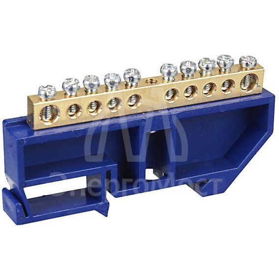 Шина нулевая на DIN-изол. ШНИ-6х9-10-Д-С IEK YNN10-69-10D-K07