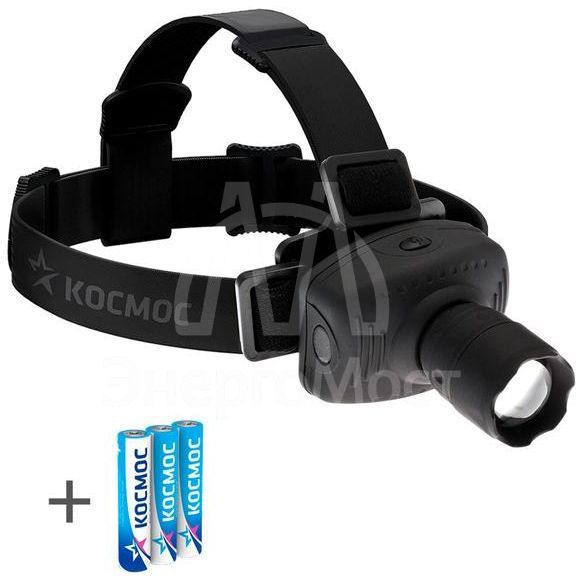 Фонарь H3W-LED 1х3Вт 3хAAA налобный Космос KOC-H3W-LED