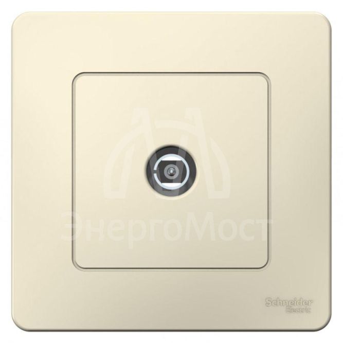 Розетка телевизионная TV СП Blanca коннектор молочн. SE BLNTS000012