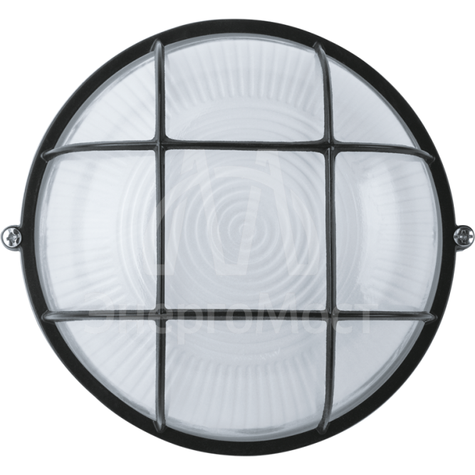 Светильник ЛОН 94 812 NBL-R2-60-E27/BL 1х60Вт E27 IP54 (аналог НПБ 1302 черн. круг с решеткой 60Вт) Navigator 94812