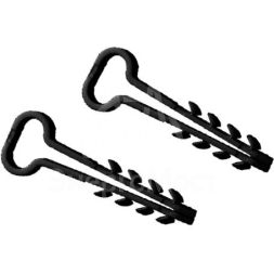 Дюбель-хомут для плоского кабеля 5-8мм черн. (уп.100шт) TOKOV ELECTRIC TKE-DH-5-8-PK-C05