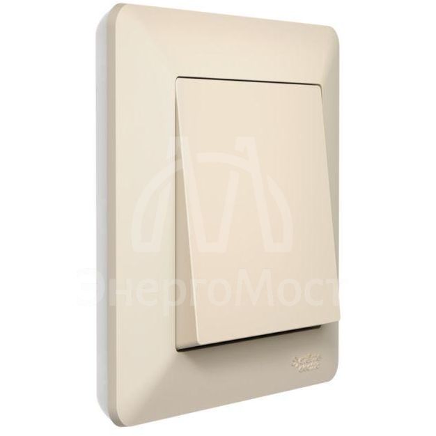 Рамка 1-м AtlasDesign Air беж./дым. бел. SE ATN220201