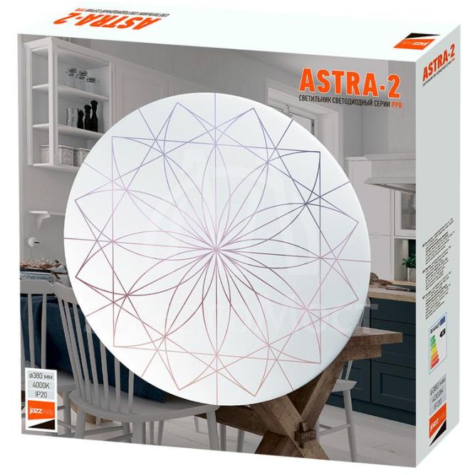 Светильник светодиодный бытовой настенно-потолочный PPB ASTRA-2  36Вт 4000К IP20 D380х65 Jazzway 5027046