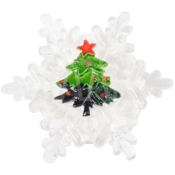 Фигура светодиодная &amp;quot;Елочка на снежинке&amp;quot; RGB на присоске 9.5х9.5см Neon-Night 501-037