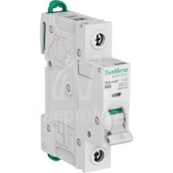Выключатель автоматический 1п B 25А 6кА Systeme9 230В SE S9F21125