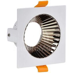 Светильник 4109 встраиваемый поворотный GU10 бел./шокол. пласт. IEK LT-UVB0-4109-GU10-1-K30