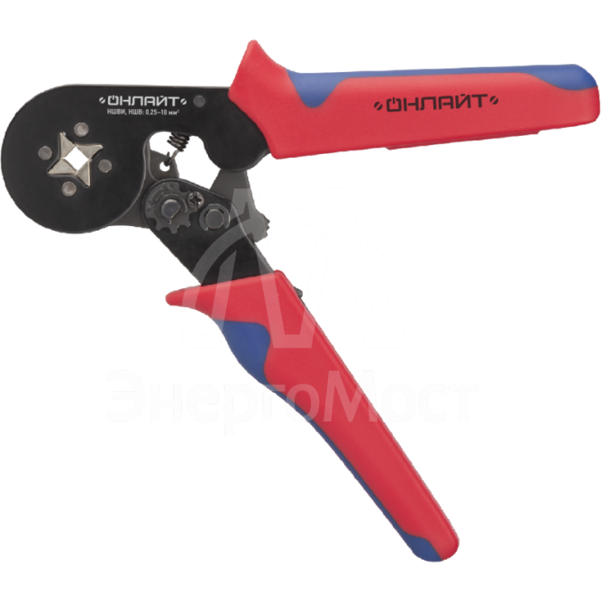 Пресс-клещи саморегулирующиеся 80 906 OHT-Pkv01-D-10 для втулочных наконечников 10кв.мм ОНЛАЙТ 80906