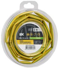 Трубка термоусадочная ТТУ нг-LS 4/2 желт./зел. (уп.2м) IEK UDR12-004-002-002-K52-T