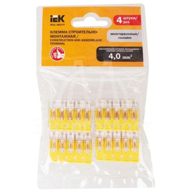 Клемма строительно-монтажная СМК 228-415 (уп.4шт) IEK UKZ60-415-004