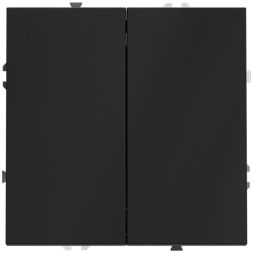 Переключатель проходной 2-кл. СП S70 10А механизм графит Voltum VLS020307