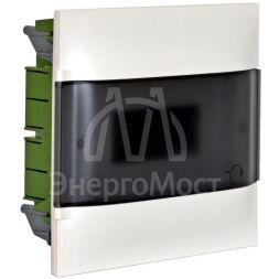 Щиток пластиковый встраиваемый Practibox S 1х12 дым. дверь Leg 135551