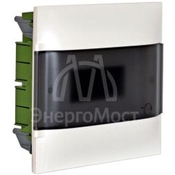 Щиток пластиковый встраиваемый Practibox S 1х12 дым. дверь Leg 135551