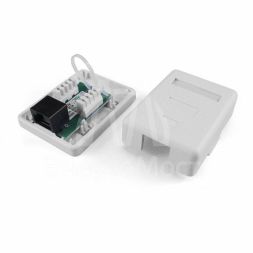 Розетка компьютерная 1-м ОП Dual IDC SB1-1-8P8C-C5e-WH RJ45 (8P8C) кат.5E Hyperline 430230