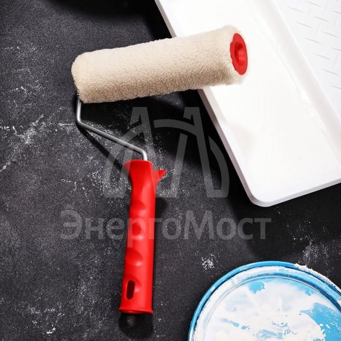 Валик &amp;quot;Натуральный мех&amp;quot; бесшовный ворс 12мм шир. ролика 180мм d42мм бюгель 6мм Rexant 89-0035