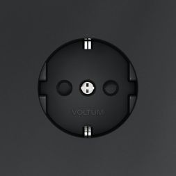 Розетка 1-м СП S70 16А с заземл. защ. шторки механизм графит Voltum VLS040207