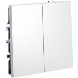 Выключатель 2-кл. СП S70 10А механизм бел. матов. Voltum VLS020102