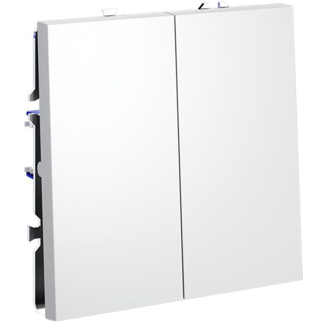 Выключатель 2-кл. СП S70 10А механизм бел. матов. Voltum VLS020102