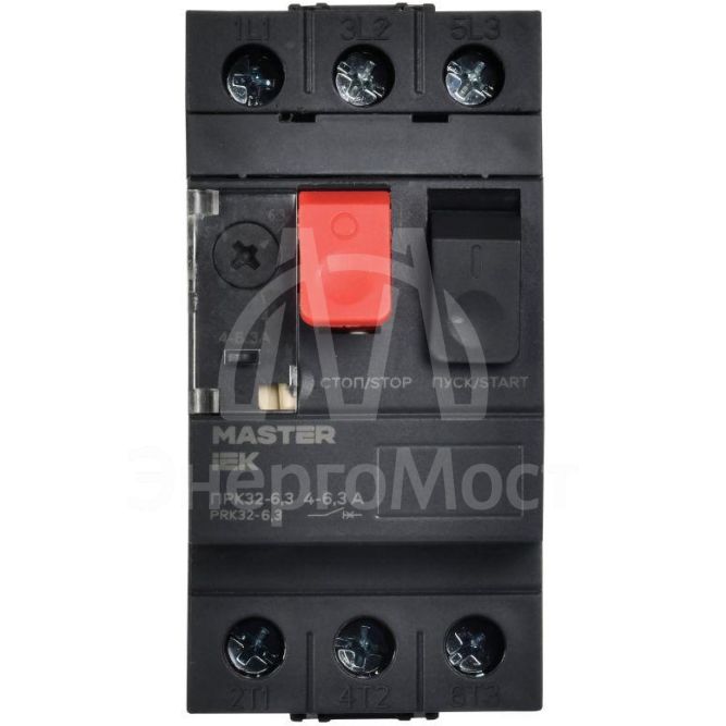 Пускатель ПРК32-6.3 In6.3А Ir4-6.3А Ue 660В IEK DMS11-D63