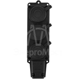 Колодка удлинителя 3-м 16А IP44 230В 2P+PE влагозащ. каучук PROCONNECT 111-113-4