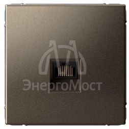 Розетка компьютерная ArtGallery RJ45 кат.5E механизм мокко SE GAL000683
