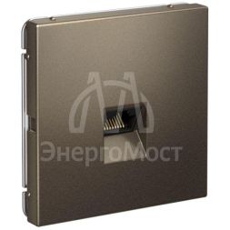 Розетка компьютерная ArtGallery RJ45 кат.5E механизм мокко SE GAL000683