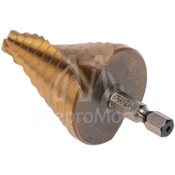 Сверло по металлу ступенчатое 9.0-36.0мм &amp;quot;ТИТАН&amp;quot; Kranz KR-12-6614