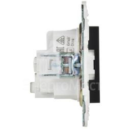 Розетка SKANDY 16А с заземл. защ. штроки SK-R04Bl черн. IEK SK-R14-16-K02