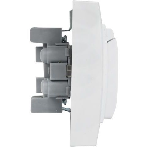 Розетка 2-м СП Минск 16А IP44 с заземл. защ. шторки с крышкой бел. EKF ERR16-129-200-44