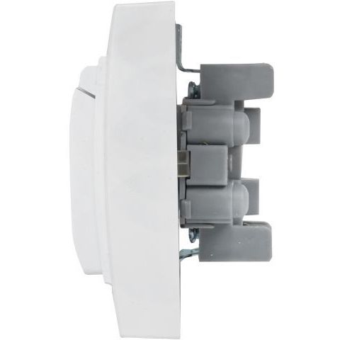 Розетка 2-м СП Минск 16А IP44 с заземл. защ. шторки с крышкой бел. EKF ERR16-129-200-44