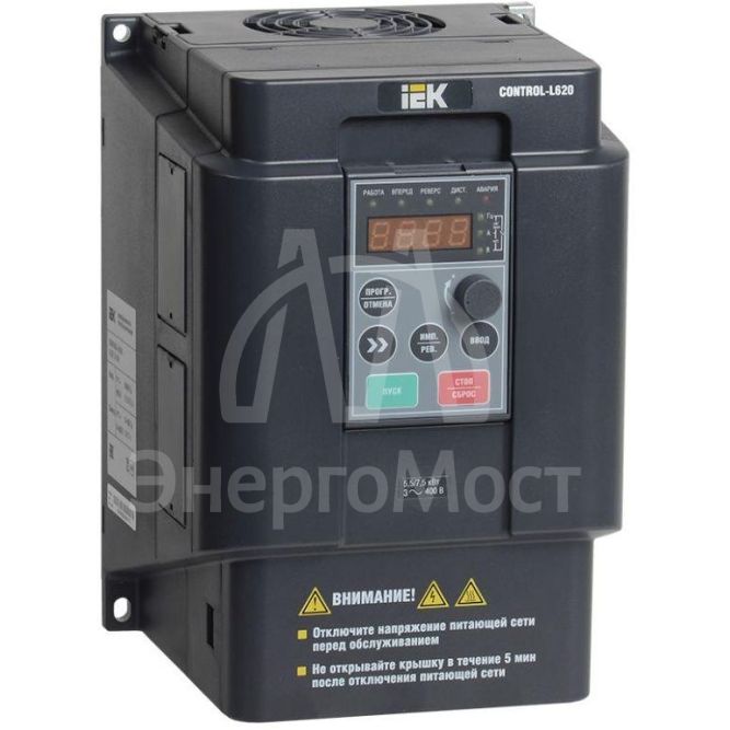 Преобразователь частоты CONTROL-L620 380В 3ф 5.5-7.5кВт IEK CNT-L620D33V055-075TE