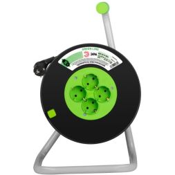 Удлинитель на пластик. катушке 4х30м с заземл. KAT-3x1.5-30m Greenline ПВС 3х1.5 Эра Б0065110