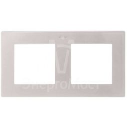Рамка 2-м Simon24 алюм. 2400620-033