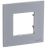 Рамка 1-м 2мод. Zenit серебристый ABB 2CLA227100N1301
