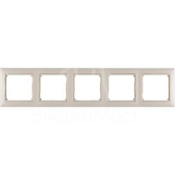 Рамка 5-м Valena горизонт. сл. кость Leg 774355