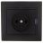 Розетка 1-м СП Мира 16А IP20 без заземл. керам. черн. бархат со вставкой LEZARD 701-4242-121