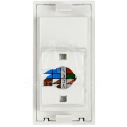 Розетка компьютерная 1-м 1мод. Праймер RJ45 кат.5E UTP механизм IEK CKK-40D-RI1-K01