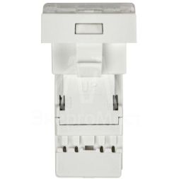 Розетка компьютерная 1-м 1мод. Праймер RJ45 кат.5E UTP механизм IEK CKK-40D-RI1-K01