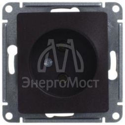Механизм розетки 1-м СП Glossa 16А IP20 без заземл. шоколад SchE GSL000841