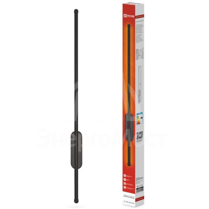 Светильник светодиодный ESTETIKA LUV-80B-30BL 15Вт 230В 3000К 1050лм 800х50х25 черн. IN HOME 4690612054414