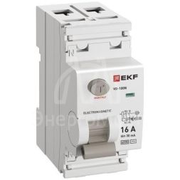 Выключатель дифференциального тока 2п 16А 30мА тип AC 6кА ВД-100N электромех. PROxima EKF E1026M1630