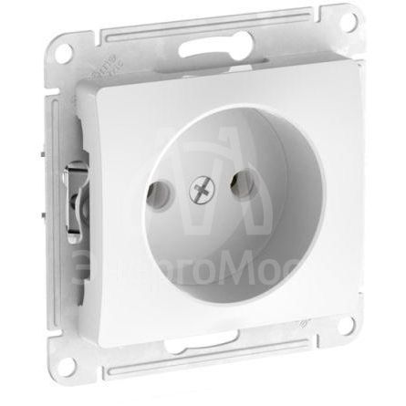 Розетка Glossa 16А без заземл. быстрозажим. клем. механизм бел. SE GSL000141S