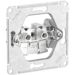 Розетка Glossa 16А без заземл. быстрозажим. клем. механизм бел. SE GSL000141S
