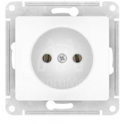 Розетка Glossa 16А без заземл. быстрозажим. клем. механизм бел. SE GSL000141S