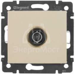 Механизм розетки TV СП Valena проходная 14дБ сл. кость Leg 774331