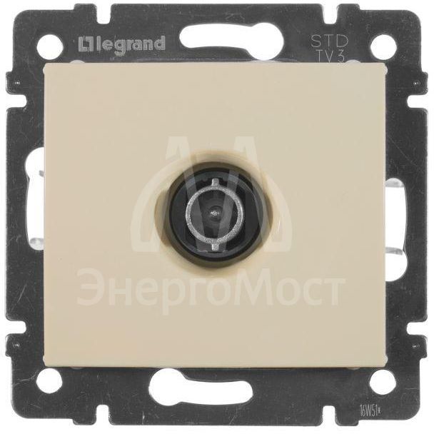 Механизм розетки TV СП Valena проходная 14дБ сл. кость Leg 774331