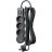 Удлинитель 3х1.5м с заземл. 10А IP20 USB 2800Вт 220В ПВС 3х1 с выкл. черн. КОСМОС YKsm1.5m3g-Z-VU10А-B